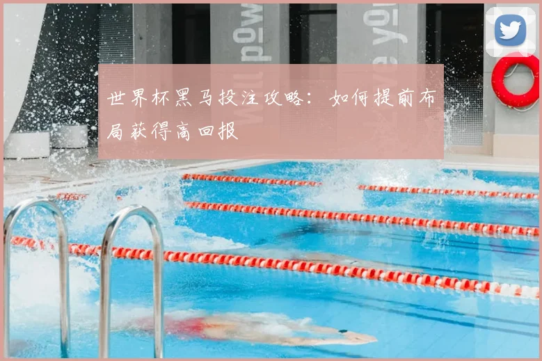 世界杯黑马投注攻略：如何提前布局获得高回报